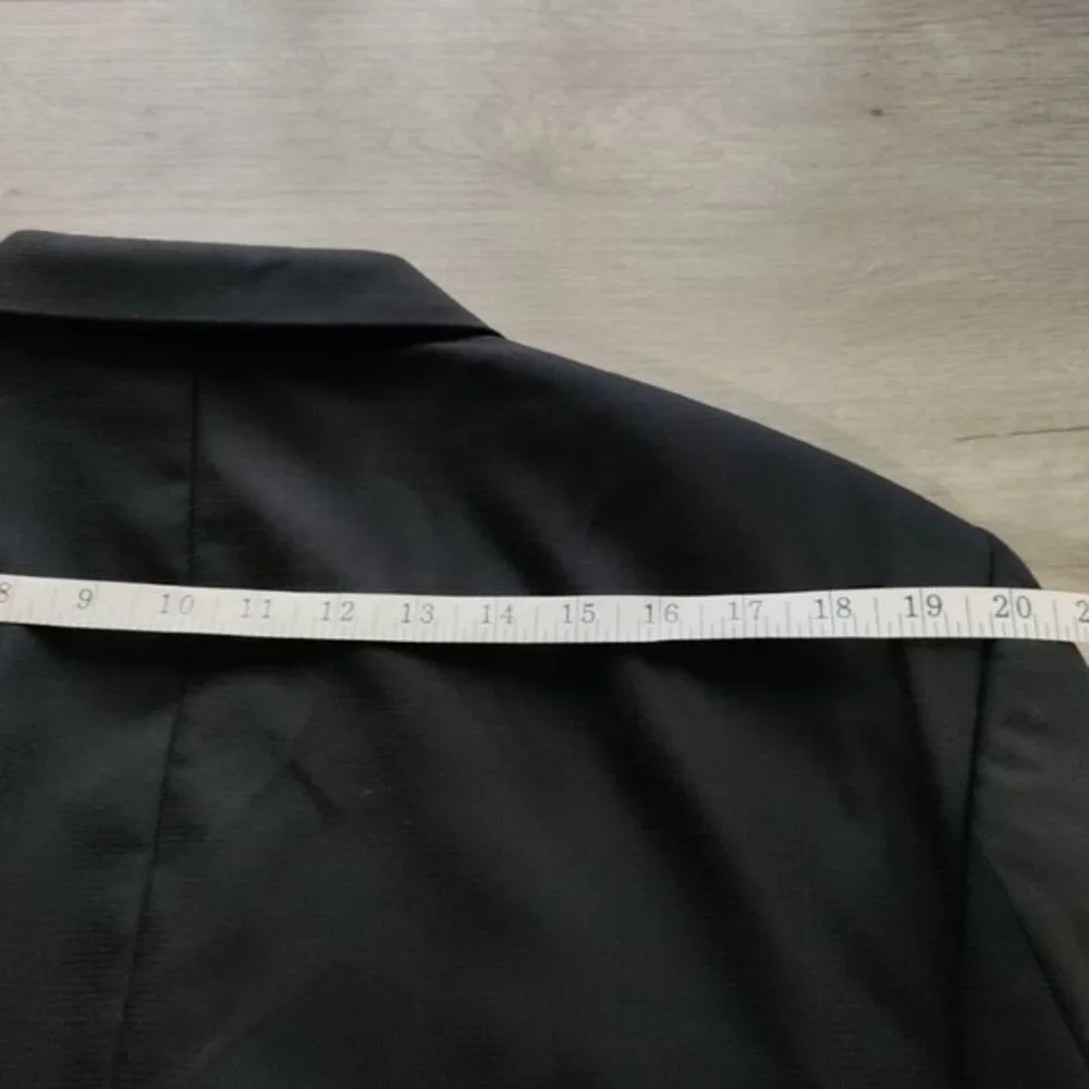 Oscar De La Renta Black Wool‎ Men's Sport Coat Blazer Size 42L